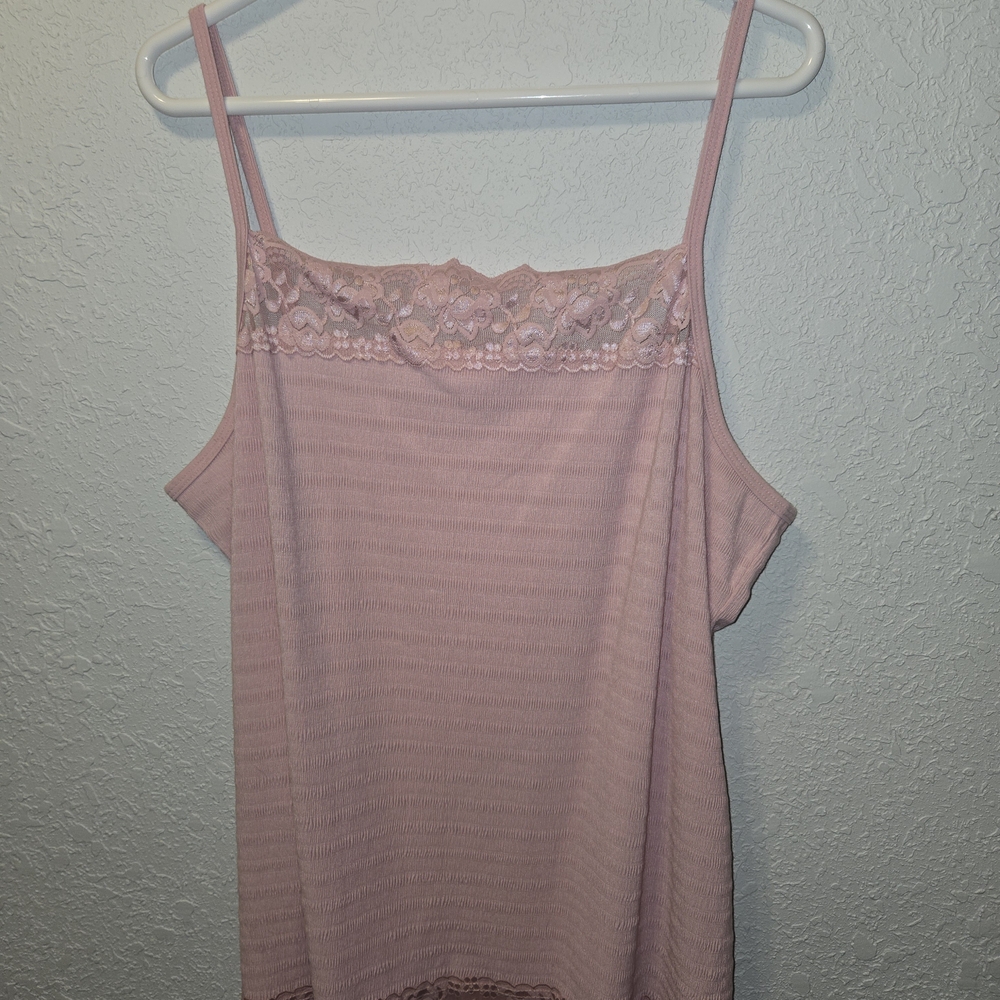 Maurices Blush Camisole with Lace Detail